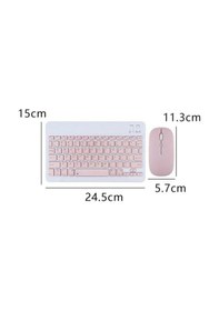 Resim Xiaomi Redmi Pad Se 11'' Kılıf Uyumlu Standlı Kablosuz Bluetooth Klavye Mouse Set Kılıf 