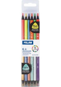 Resim Mılan 07123306 Metalık Çift Uçlu Kuru Boya 6lı 