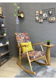 Resim Asedia Trend Naturel Retro Sallanan Sandalye Koltuk 