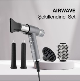 Resim Fakir Airwave Saç Şekillendirici Set Silver 