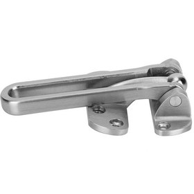 Resim Kangvka Güvenlik Kilidi Ev Otel Apartman Kapısı İçin Çelik Anti-kaçırma Tıkacı Kolay Kurulum Jf-01 Tel Çekim Nikel 