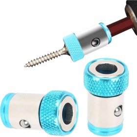 Resim Depolife Manyetik Mıknatıslama Halkası Manyetik Vida Tutucu Hex 1/4 Ph Pz Yıldız Matkap Ucu Için Güçlü 2'li 