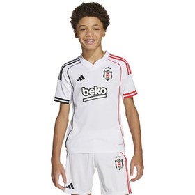 Resim adidas Beşiktaş Home Çocuk Beyaz V Yaka Forma 