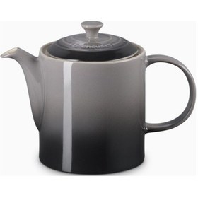 Resim Le Creuset 4 Fincan Kapasite Şık Tasarım Büyük Seramik Demlik Gri 
