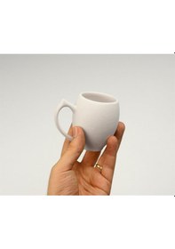 Resim Sema Kahve Fincanı | Seramik Bisküvi (Ham Ürün) 