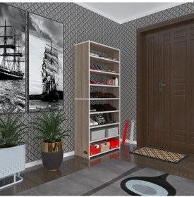 Resim Kenzlife Ayakkabılık Goya Crd 160 70 30 Arkalıksız Ayakkabı Ofis Dolabı İki Bölme 