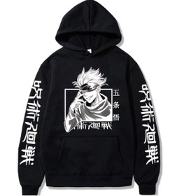 Resim GALASHOP Jujutsu Kaisen Gojo Satoru Baskılı Hoodie Model455 