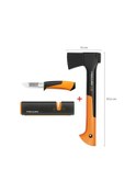 Resim Fiskars Parçalama Baltası Xs-x7 + Bileyicili Ağır İş Bıçağı + Balta Ve Bıçak Bileyici 