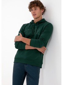Resim U.s. Polo Assn. Erkek Koyu Yeşil Sweatshirt 50315663-vr079 Koyu Yesıl 