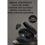 Resim Nabız Ölçer Hediye Bileklikli Akıllı Saat ve Dijital Göstergeli Bluetooth Kulaklık Çoklu Şarj Girişi 