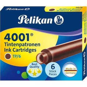 Resim Pelikan 4001 Dolmakalem Kartusu K.Rengi Kisa 6Li 
