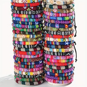 Resim 12/24/36 adet Bohem El Yapımı Arkadaşlık Bileklik Seti/Kadın Bileklik Seti - Renkli | Erkek Moda Takı Seti | Arkadaşlar ve Aile İçin Eşsiz Hediye, Kolej Tarzı Örgülü Arkadaşlık Bilekliği; Çift Bileklik, Örgülü El Yapımı Tarz, Ayarlanabilir Örgülü Bileklik ve Erkek Bilekliği, plaj sörfü estetiği aksesuarlarını sevenler için uygun eşleştirme bileklik setleri veya arkadaşlık bileklikleri için mükemmeldir 