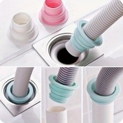 Resim Esnek Plastik Sifon Borusu Contası, Çamaşır Makinesi ve Mutfak/Banyo Kullanımı İçin Uygun - Güç Gerektirmez 