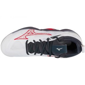 Resim MIZUNO V1GA231296 Wave Momentum 3 Beyaz Erkek Voleybol Ayakkabısı 