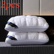 Resim 2 Adet Ergonomik Boyun Destek Yastığı, 45x75cm - Derin Uyku Tasarımı, Alerji Dostu Polyester Kılıf, Aile ve Karavan Yatakları İçin İdeal, Dört Mevsim Kullanım, Evde Ergonomik Yastık | Hipoalerjenik Kılıf, Yatak Yastıkları 