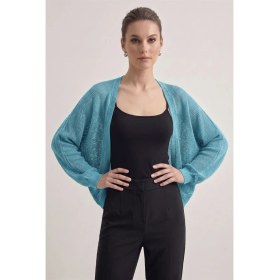 Resim Neden Tekstil Premium Ajurlu Ince Triko Bolero Hırka 