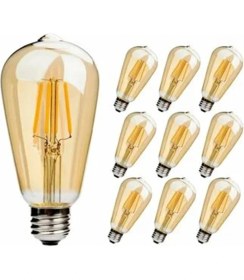 Resim Ucuz Geldi Led Ampul ST64 Armut Ampul Dim Edilebilir Rustik Ampul 4 Watt E27 Duy Gün Işığı 10 Adet 