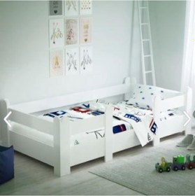 Resim Tulipkids Montessori Karyola Beyaz 90x190 Yatak Uyumlu Oval Kesim Çocuk Yatağı Kids-103 