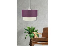 Resim EVLİGHT DEKO PASTA 25'LİK MOR BEYAZ SARKIT AVİZE 