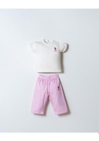 Resim U.s. Polo Assn Kız Bebek 2 Li T-şhirt Takım Beyaz-2275 Beyaz 