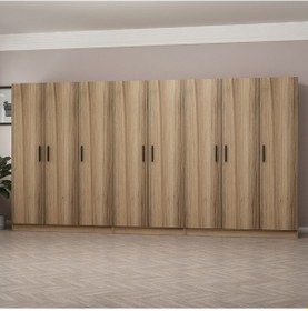 Resim Minar Kale 8 Kapaklı 4 Ç Dolap Dore 190cm 