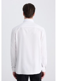 Resim Ds Damat Regular Fit Beyaz Armürlü Gömlek 5hf02ta06342m Çok Renkli 