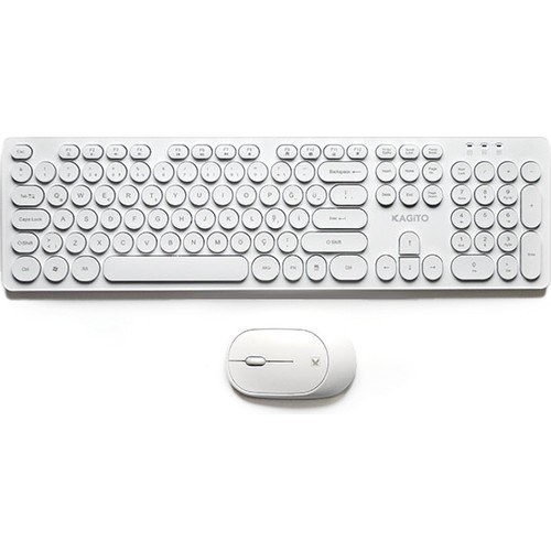 Kagito Retro Kablosuz Klavye & Mouse Set Fiyatı ve Özelliklerı - Badem