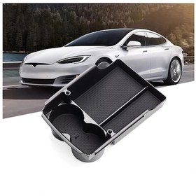 Resim Hightower Tesla Model S/x Konsol Saklama Kutusu - Siyah - 2016-2021 