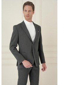 Resim Efor C 694 Slim Fit Füme Spor Ceket Füme 