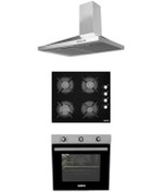 Resim Alveus 615 INOX-SİYAH 3'LÜ ANKASTRE SET 