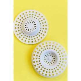 Resim 2'li Portatif Mutfak ve Banyo Süzgeci, Kolay Tahliye 