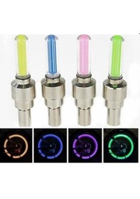 Resim Harekete Duyarlı Sensörlü Işıklı Sibop Kapağı 2 Adet Led Lamba - Mavi 