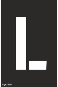 Resim isgtabelam 9x13 Cm/kompozit/L Harfi Boyama Şablonu 