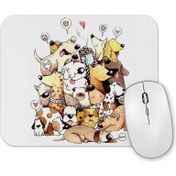 Resim Baskı Dükkanı Dogs Pug Köpek Mouse Pad 