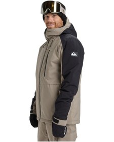 Resim Quıksılver Quiksilver Mission Block Jk Erkek Bej Snowboard Ceketi Tzc0 Taş 