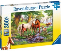 Resim Ravensburger 300 Parça Puzzle Nehirde Atlar 129041 