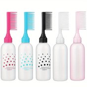 Resim 170ml Saç Boyası Uygulama Şişesi Taraklı - Silikon, Parfümsüz, Salon Kalitesinde Renk Uygulaması için Kolay Sıkma 