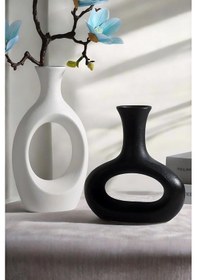 Resim Dekoratif Vazo Seti Obje Ev Dekorasyon Masa Üstü Dekor Vazo Seti Model 1003 Karışık 