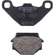 Resim Braking 669Sm1 1991-2007 Kawasaki KLE 500 Uyumlu Arka Fren Balatası Yarı Metalik Balata 