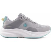 Resim Lumberjack Pull Yüksek Tabanlı Hafif Kadın Günlük Spor Ayakkabı Gri 