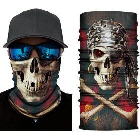 Resim TKÇ Motorcu Boyunluk Baf Buff Bandana 25X48 cm Model 2 