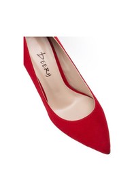 Resim Deery Kırmızı Süet Kadın Stiletto Kırmızı 