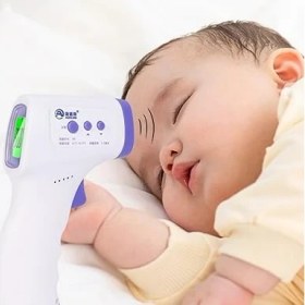 Resim Dijital Temassız Ateş Ölçer Termometre Tabanca Model Hafızalı Pilli Bebek Çocuk Kedi Köpek Ortam Nesne Yemek Havuz 