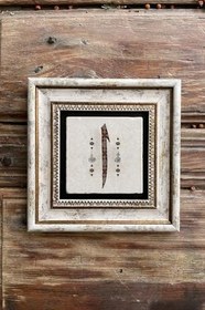 Resim Oscar Stone Decor Çerçeveli Taş Duvar Dekoru Tablo 20X20Cm 2'Li Set (1090-321) Yaşam Çiçeği Elif 2-2Cdd-119 