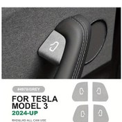 Resim Dashanshop Tesla Model 3 2024 Kapı Anahtarı Kapağı Highland Gri İç Mekan Koruma Aksesuarı 