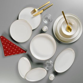 Resim Aryıldız Lima Gold 6 Kişilik 30 Parça Yemek Takımı AR4255247 