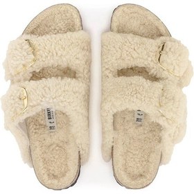 Resim Birkenstock Bırkenstock Arızona Bıg Buckle Kadın Terlik 1023130 Krem 