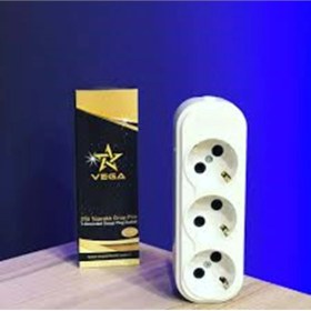 Resim Vega 3'lü Topraklı Grup Priz Kablosuz Vega 