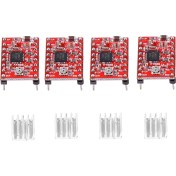 Resim Tenfowee 3d Yazıcı Ve Gravür Makinesi İçin V3 Genişletme Kartı + 4 Adet A4988 Sürücü + 4 Soğutucu Grbl 0.8 Uyumlu, 4 Eksen Desteği 