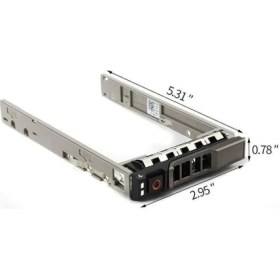 Resim Sas Sata Sabit Sürücü Tepsisi Caddy 8fkxc 08FKXC Dell Poweredge R630 R730 R730XD T630 R430 T430 Powervault MD1420 MD3420 Serisi ile Uyumlu 